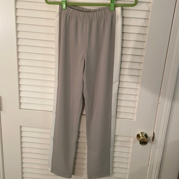 St. John Two Tone Elastic Band Track Like Pants - Picture 1 of 5